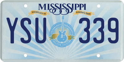 MS license plate YSU339