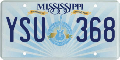 MS license plate YSU368