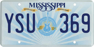 MS license plate YSU369