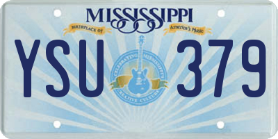 MS license plate YSU379