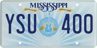 MS license plate YSU400