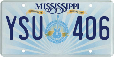 MS license plate YSU406