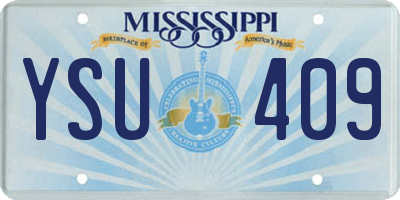 MS license plate YSU409