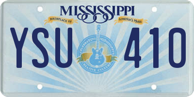 MS license plate YSU410