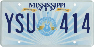 MS license plate YSU414