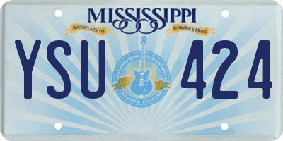 MS license plate YSU424
