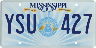 MS license plate YSU427