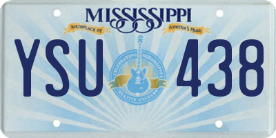 MS license plate YSU438