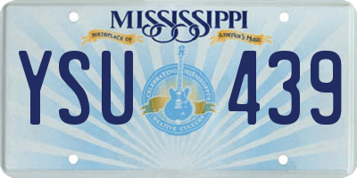 MS license plate YSU439
