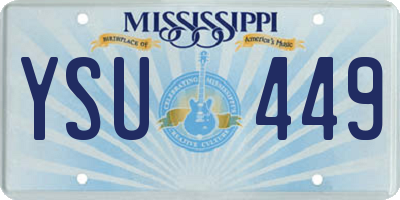 MS license plate YSU449