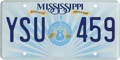MS license plate YSU459