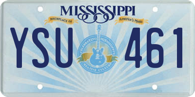 MS license plate YSU461
