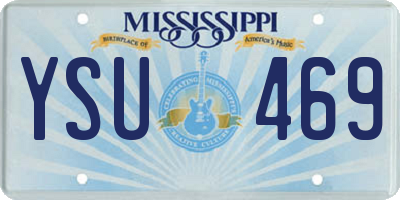 MS license plate YSU469