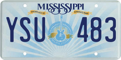 MS license plate YSU483