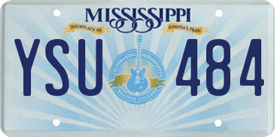 MS license plate YSU484