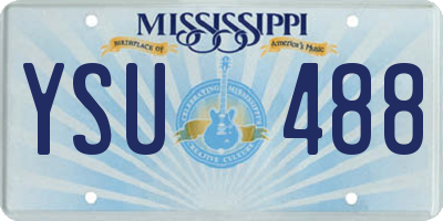 MS license plate YSU488