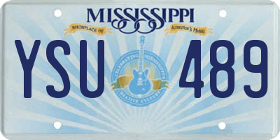 MS license plate YSU489