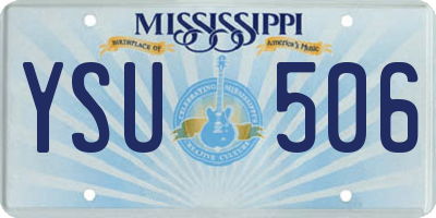 MS license plate YSU506