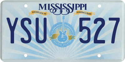 MS license plate YSU527