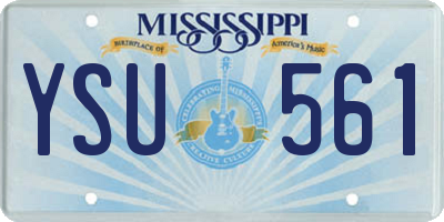 MS license plate YSU561