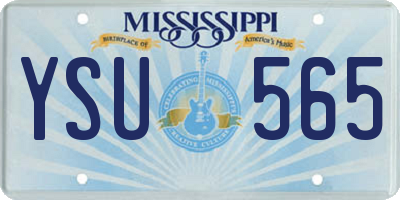 MS license plate YSU565