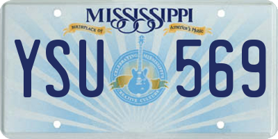 MS license plate YSU569