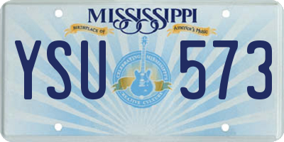 MS license plate YSU573
