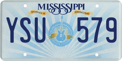 MS license plate YSU579