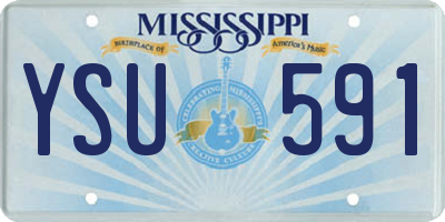 MS license plate YSU591