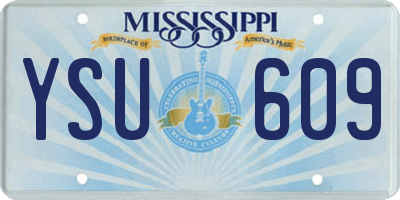 MS license plate YSU609