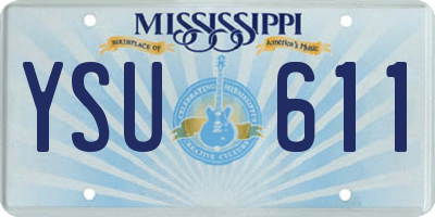 MS license plate YSU611