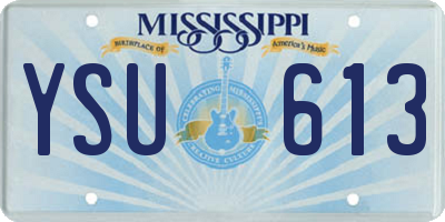 MS license plate YSU613