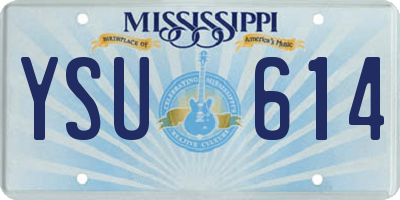 MS license plate YSU614