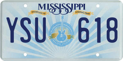 MS license plate YSU618