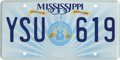 MS license plate YSU619