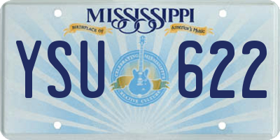 MS license plate YSU622