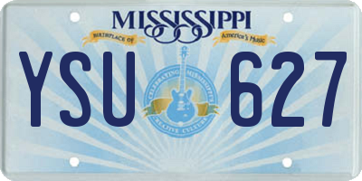 MS license plate YSU627
