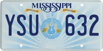 MS license plate YSU632