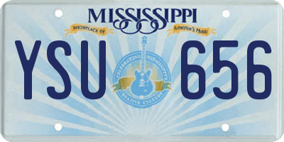 MS license plate YSU656
