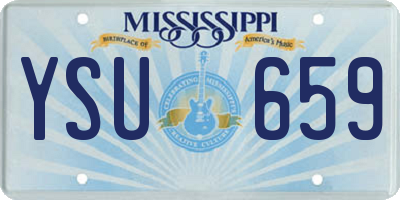 MS license plate YSU659