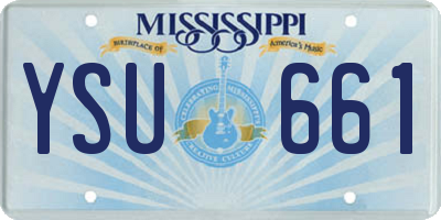 MS license plate YSU661