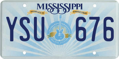 MS license plate YSU676