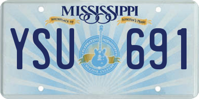 MS license plate YSU691