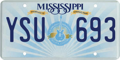 MS license plate YSU693