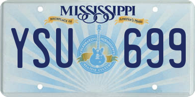 MS license plate YSU699