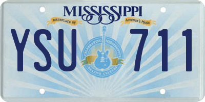 MS license plate YSU711