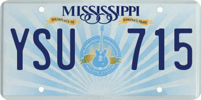 MS license plate YSU715