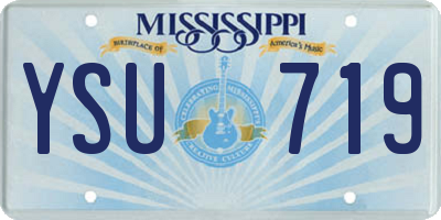 MS license plate YSU719