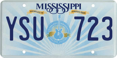 MS license plate YSU723