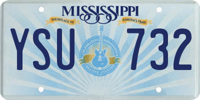 MS license plate YSU732